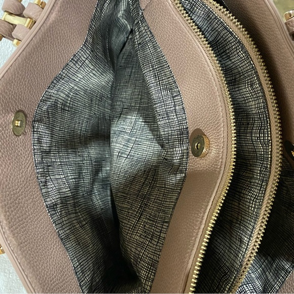 Miztique Purplish Pink Vegan Leather Convertible Crossbody / Satchel Bag - Picture 15 of 15